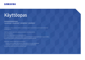 Käyttöohje Samsung C43J890DKU LED-näyttö