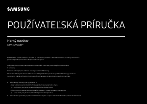 Návod Samsung C49HG90DMU LED monitor