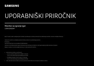 Priročnik Samsung C49HG90DMU LED-zaslon