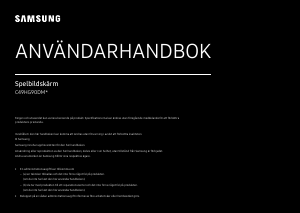 Bruksanvisning Samsung C49HG90DMU LED skärm