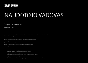 Vadovas Samsung C49HG90DMU LED monitorius