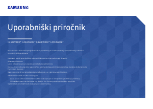 Priročnik Samsung C49J890DKU LED-zaslon