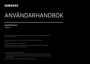 Bruksanvisning Samsung C49RG90SSU LED skärm