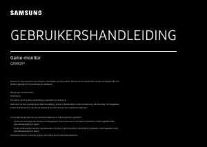 Handleiding Samsung C49RG90SSU LED monitor