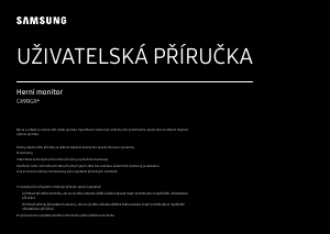 Manuál Samsung C49RG90SSU LED monitor