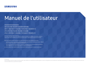 Mode d’emploi Samsung IE020R Moniteur LED