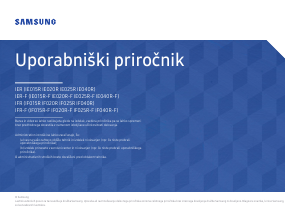 Priročnik Samsung IE020R LED-zaslon