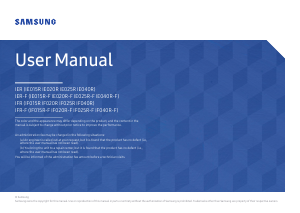 Handleiding Samsung IE025R LED monitor