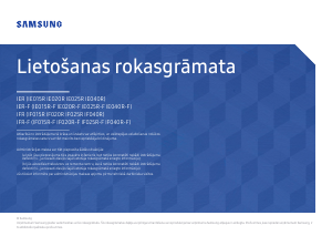 Rokasgrāmata Samsung IE025R Gaismas diožu monitors