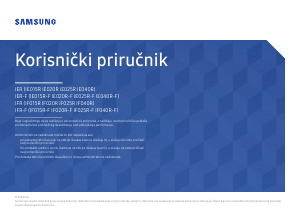 Priručnik Samsung IE040R LED zaslon