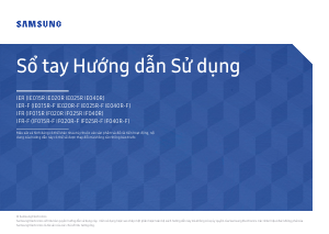 Hướng dẫn sử dụng Samsung IF025R-F Màn hình LED