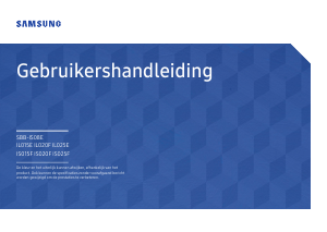 Handleiding Samsung IS015F LED monitor