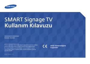 Kullanım kılavuzu Samsung RM40D LED ekran