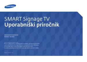 Priročnik Samsung RM40D LED-zaslon