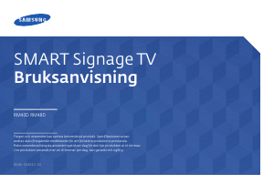 Bruksanvisning Samsung RM48D LED skärm