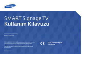 Kullanım kılavuzu Samsung RM48D LED ekran