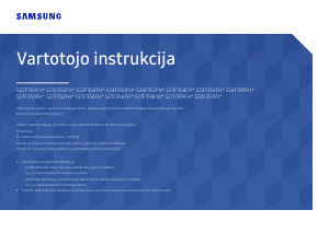 Vadovas Samsung S22F350FHU LED monitorius