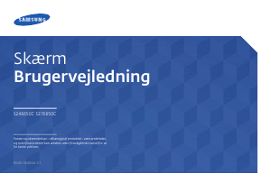 Brugsanvisning Samsung S24E650C LED-skærm