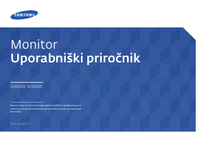 Priročnik Samsung S24E650C LED-zaslon