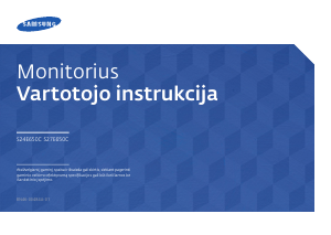 Vadovas Samsung S24E650C LED monitorius