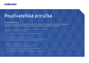 Návod Samsung S24F352FHU LED monitor