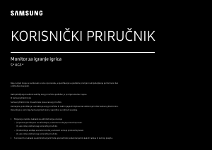 Priručnik Samsung S25HG50FQU LED zaslon