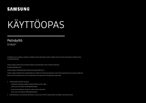 Käyttöohje Samsung S25HG50FQU LED-näyttö