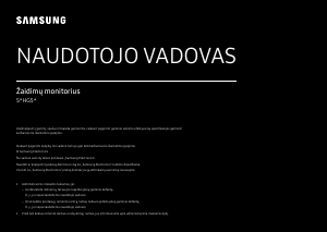 Vadovas Samsung S25HG50FQU LED monitorius