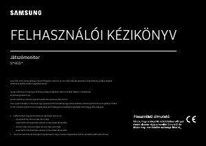 Használati útmutató Samsung S25HG50FQU LED-es monitor