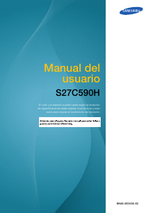 Manual de uso Samsung S27C590H Monitor de LED