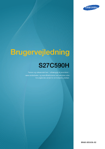 Brugsanvisning Samsung S27C590H LED-skærm