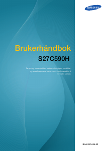 Bruksanvisning Samsung S27C590H LED-skjerm