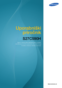 Priročnik Samsung S27C590H LED-zaslon