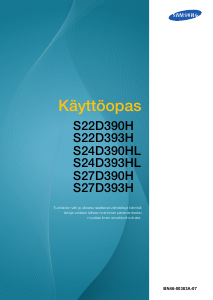 Käyttöohje Samsung S27D390H LED-näyttö