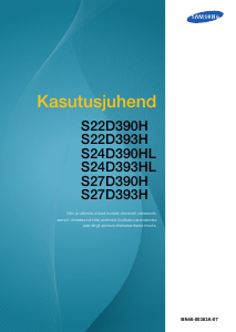 Kasutusjuhend Samsung S27D390H LED-kuvar