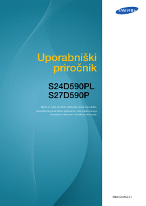 Priročnik Samsung S27D590P LED-zaslon