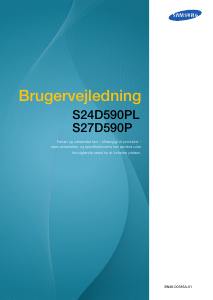 Brugsanvisning Samsung S27D590P LED-skærm