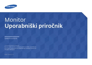 Priročnik Samsung S27E370D LED-zaslon