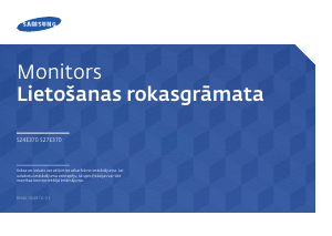 Rokasgrāmata Samsung S27E370D Gaismas diožu monitors