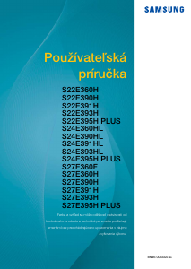 Návod Samsung S27E390H LED monitor