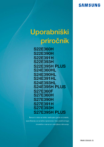 Priročnik Samsung S27E390H LED-zaslon