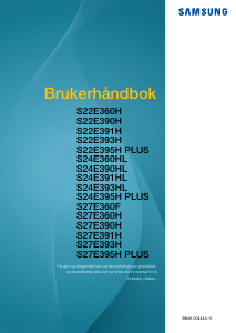 Bruksanvisning Samsung S27E390H LED-skjerm