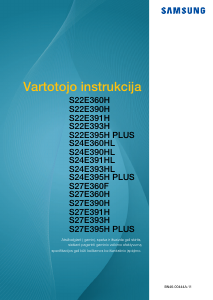Vadovas Samsung S27E390H LED monitorius