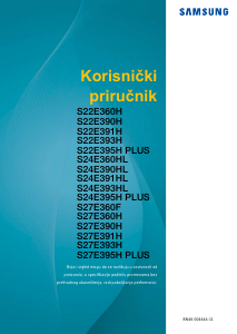 Priručnik Samsung S27E391H LED zaslon