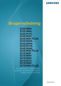 Brugsanvisning Samsung S27E391H LED-skærm
