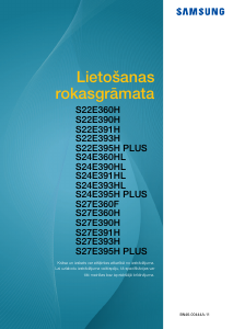 Rokasgrāmata Samsung S27E391H Gaismas diožu monitors