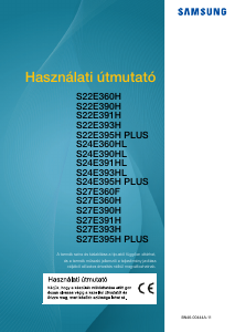 Használati útmutató Samsung S27E391H LED-es monitor