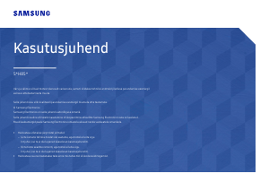 Kasutusjuhend Samsung S27H850QFU LED-kuvar