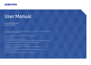 Handleiding Samsung S27R750QEU LED monitor