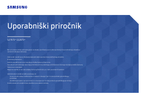 Priročnik Samsung S27R750QEU LED-zaslon